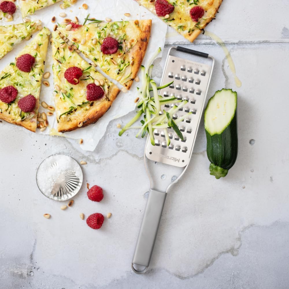 Professional Series - 2-Way Cutter, Elegant Design Made of Stainless Steel, Perfect for Zucchini, Apples, Pears, Radishes, Hard Cheese or Chocolate and More, Stainless Steel Blade - Made in