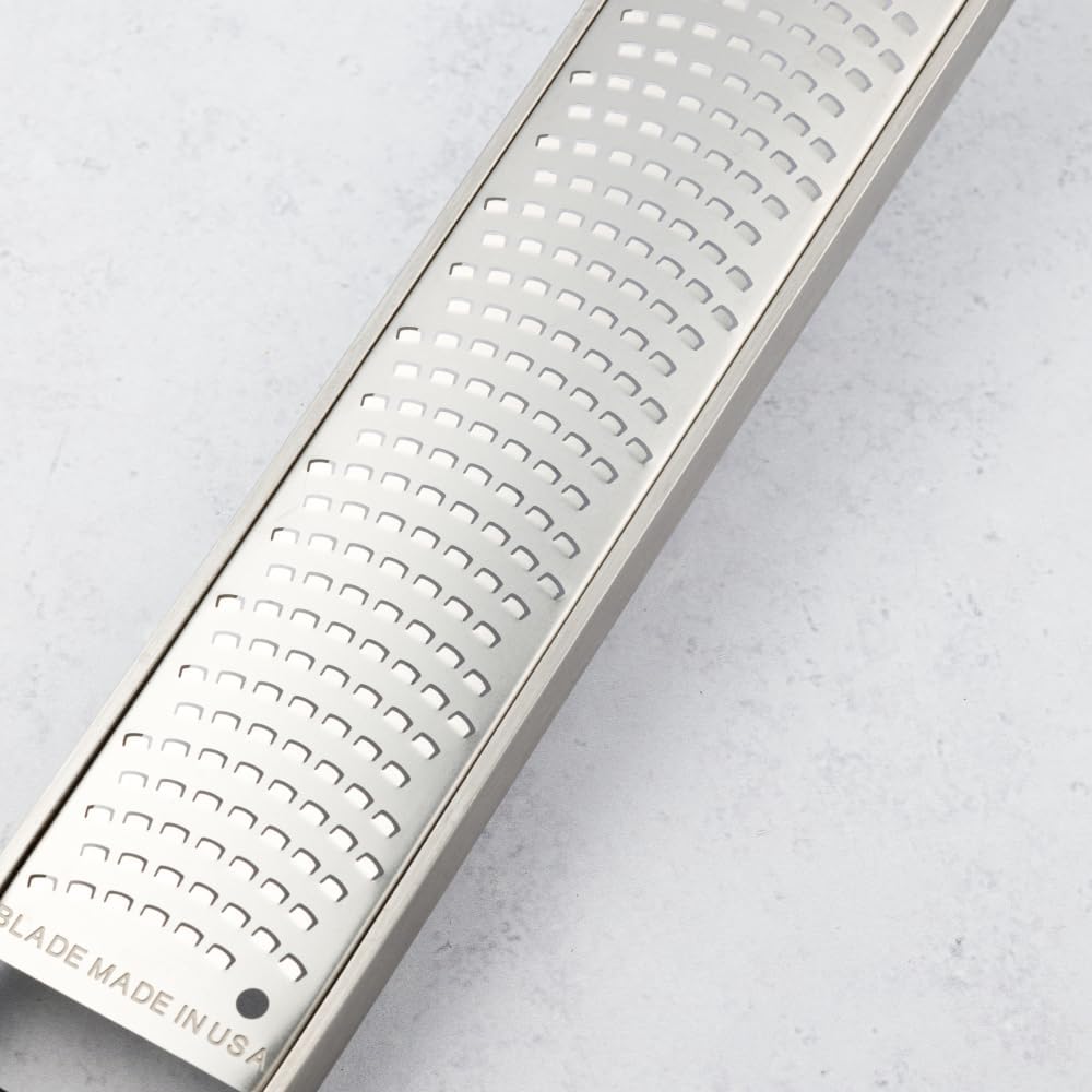 Professional Series - 2-Way Cutter, Elegant Design Made of Stainless Steel, Perfect for Zucchini, Apples, Pears, Radishes, Hard Cheese or Chocolate and More, Stainless Steel Blade - Made in