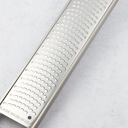 Professional Series - 2-Way Cutter, Elegant Design Made of Stainless Steel, Perfect for Zucchini, Apples, Pears, Radishes, Hard Cheese or Chocolate and More, Stainless Steel Blade - Made in