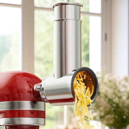 Cheese Grater Attachment for KitchenAid Mixer, 4-Blade Shredder