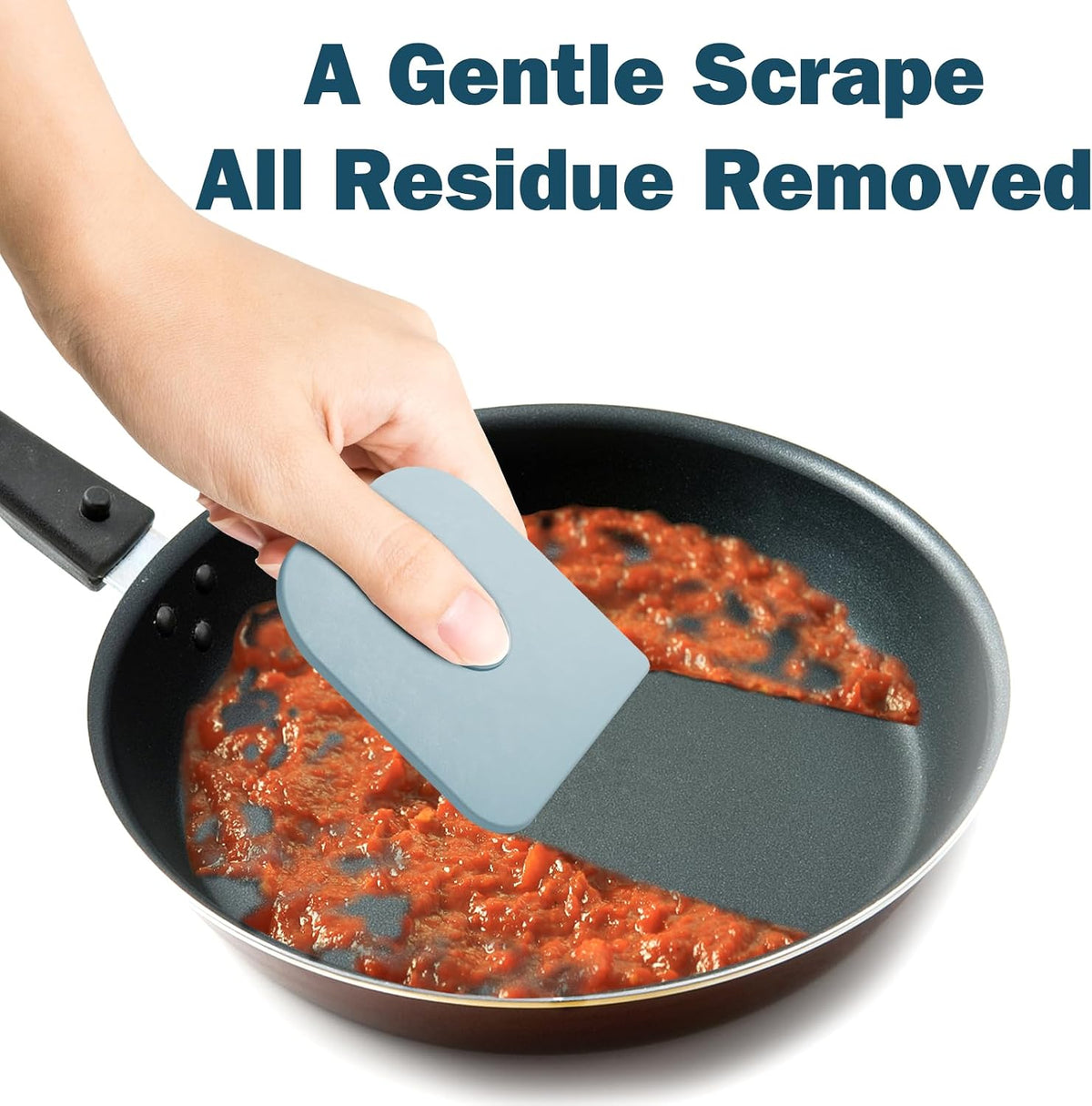 Pan Scraper, Pot & Dish Scraper Plastic, Sturdy Scraper Kitchen Tool