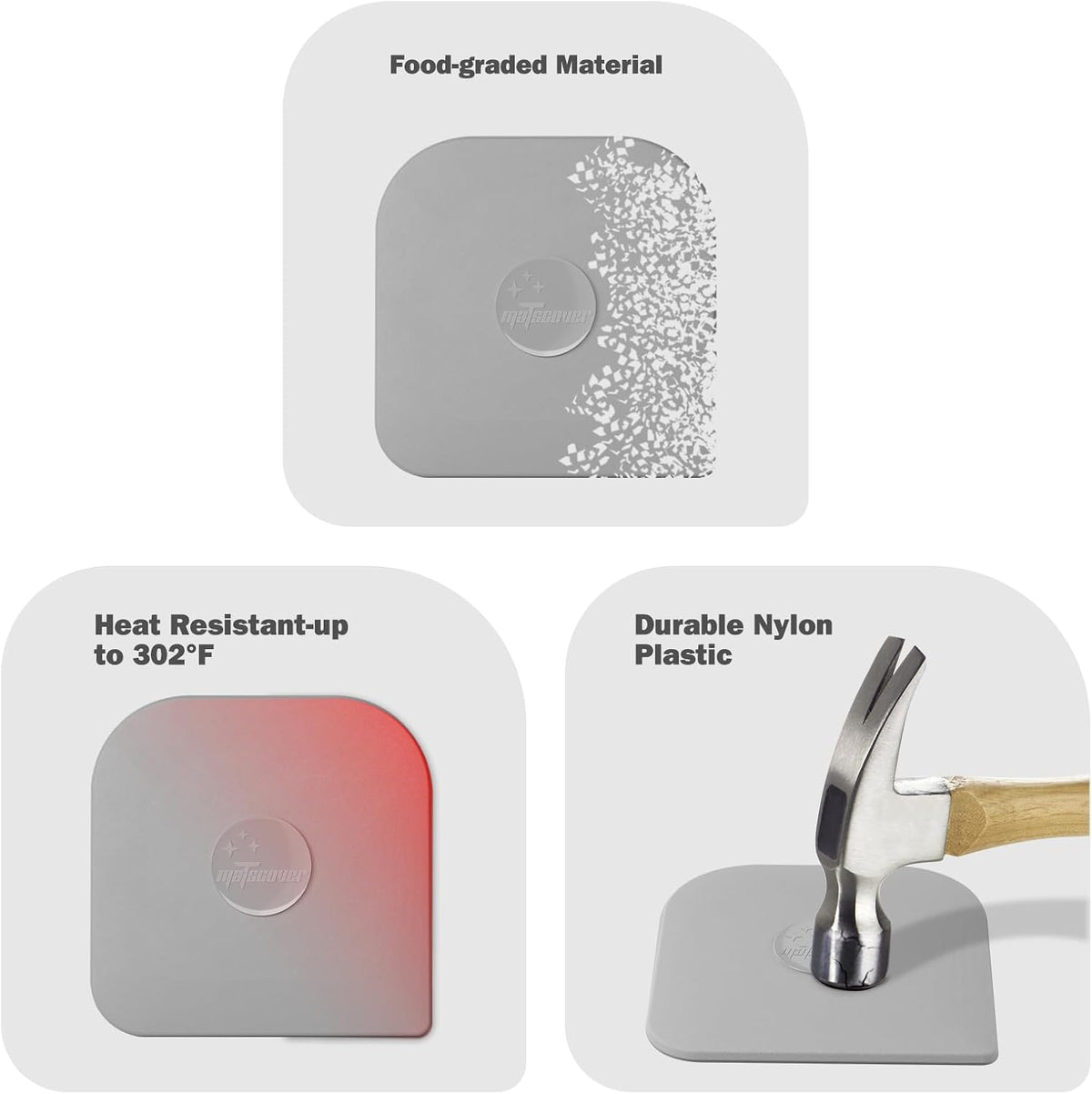 Pan Scraper, Pot & Dish Scraper Plastic, Sturdy Scraper Kitchen Tool