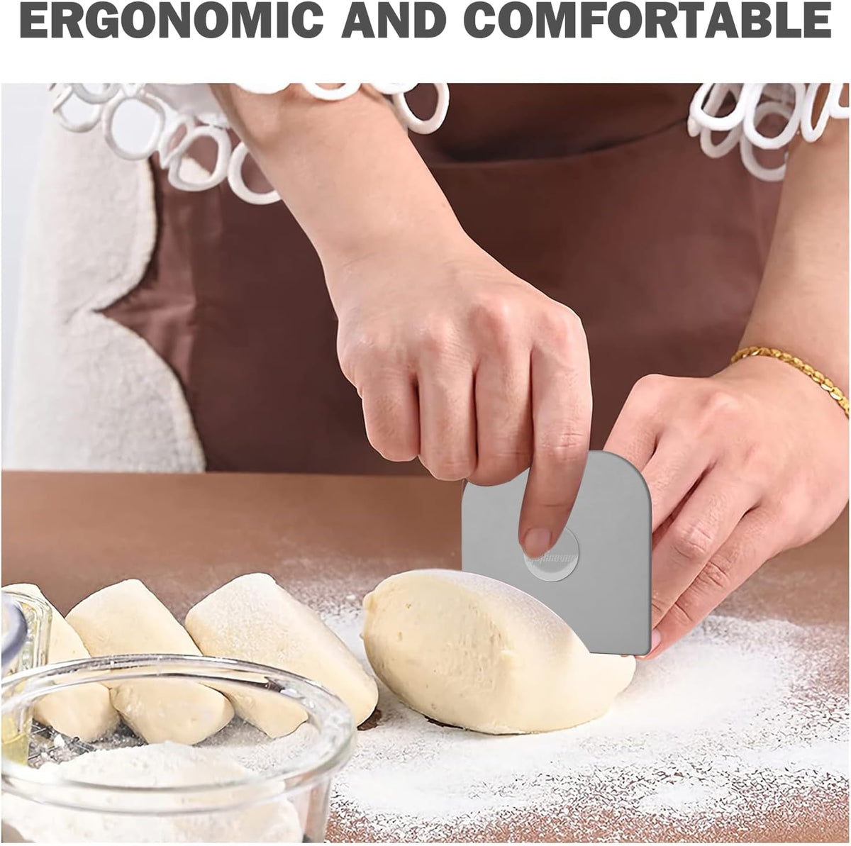 Pan Scraper, Pot & Dish Scraper Plastic, Sturdy Scraper Kitchen Tool