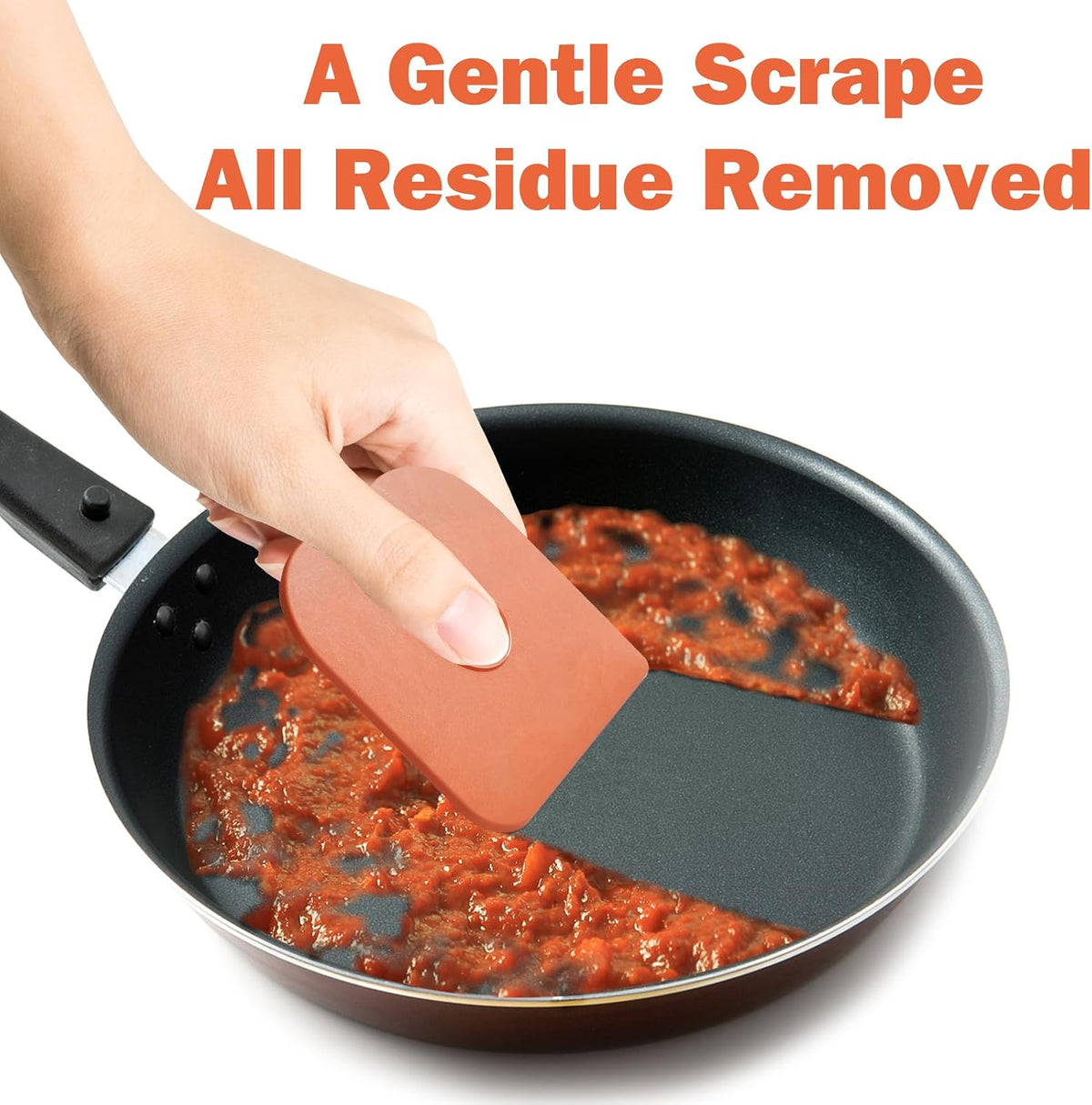Pan Scraper, Pot & Dish Scraper Plastic, Sturdy Scraper Kitchen Tool