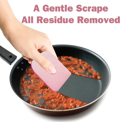 Pan Scraper, Pot & Dish Scraper Plastic, Sturdy Scraper Kitchen Tool