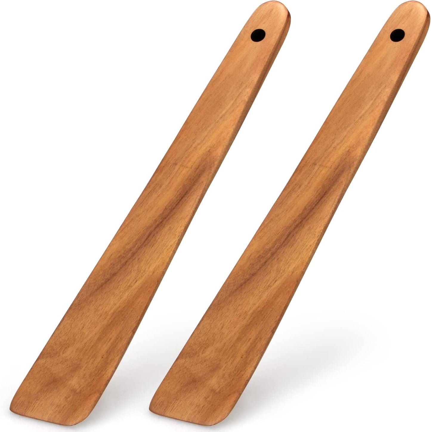 3 Pack Skinny Wooden Spurtle Set for Sourdough Starter Kit Accessories | Teak Wood Jar Spatula Sourdough Bread Baking Supplies Gift Spurtles Kitchen Tools Stirring Stick Spoon Dough Whisk Scraper