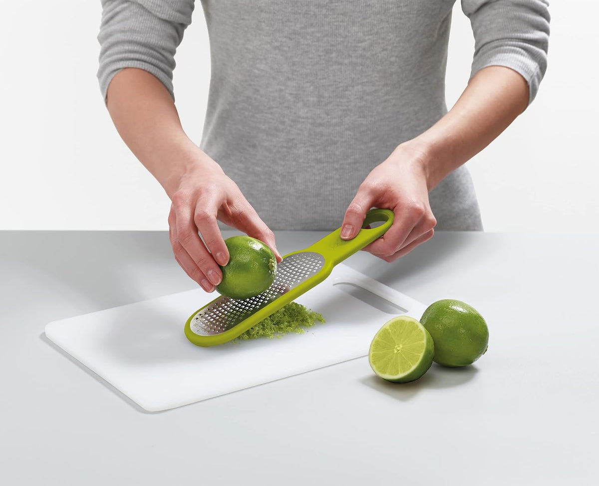 Duo 2-Piece Kitchen Grater Set, Vegetable, Cheese Coarse and Fine Grater, Citrus Zester, Opal/Green