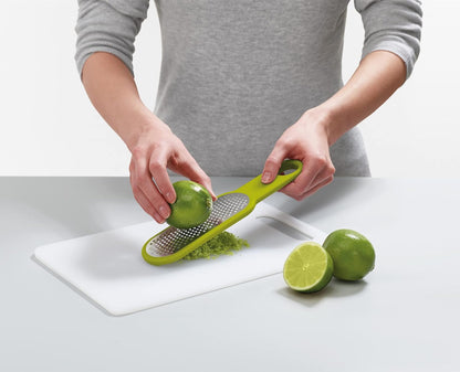 Duo 2-Piece Kitchen Grater Set, Vegetable, Cheese Coarse and Fine Grater, Citrus Zester, Opal/Green