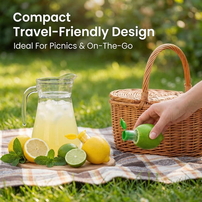 2 PCS Lemon Squeezer, Screw-Top Citrus Juicer, Portable Handheld Juicer, Leakproof and Easy to Clean, for Kitchen, Travel, Cocktails (3.14 Inch, Yellow)