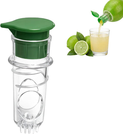 2 PCS Lemon Squeezer, Screw-Top Citrus Juicer, Portable Handheld Juicer, Leakproof and Easy to Clean, for Kitchen, Travel, Cocktails (3.14 Inch, Yellow)