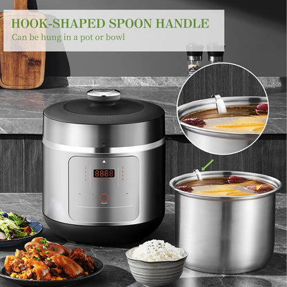 8 PCS Stainless Steel Ladle Soup Handle Ladle with Pouring Rim for Kitchen Cooking Soup Sauce (4 oz)