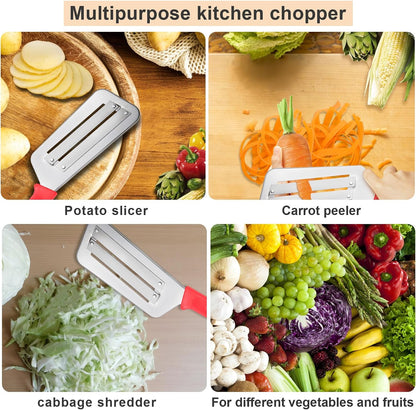 Cabbage Shredder for Coleslaw Sauerkraut cabbage slicer Cutter Chopper kitchen Knife Cabbage Peeler Lettuce Shredder lettuce Knife Cabbages Graters for Kitchen Fruit Vegetable Slicer Mandoline Slicers