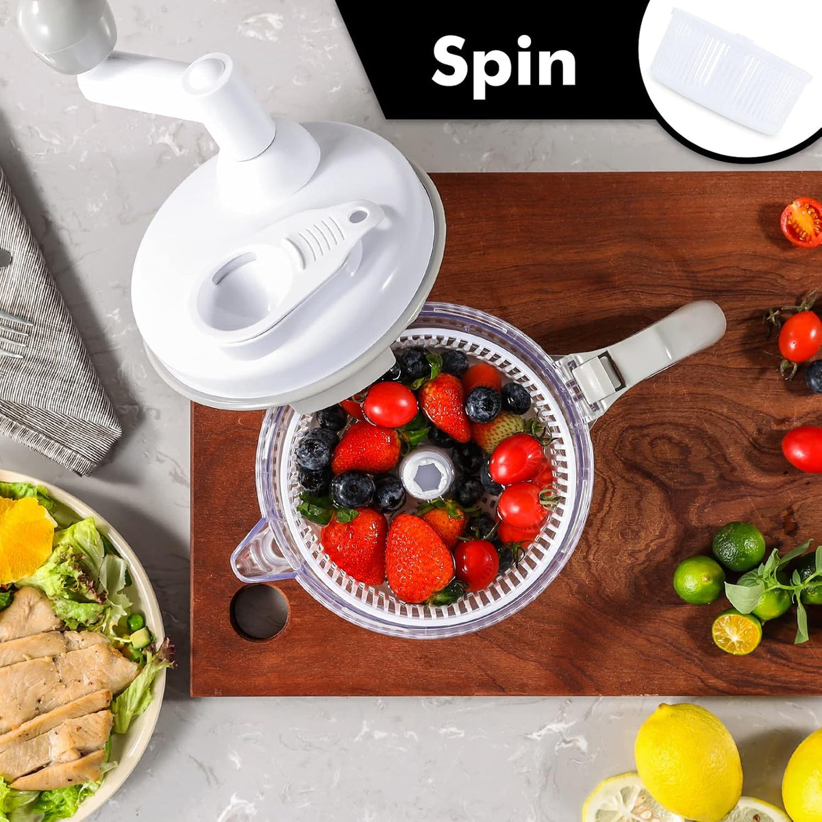 Large Food Chopper Vegetable Chopper, Manual Food Processor, 3 Cups