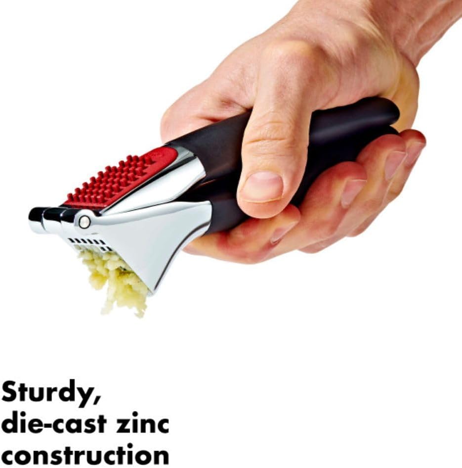 Good Grips Heavy Duty Garlic Press, Die-Cast Zinc, Black