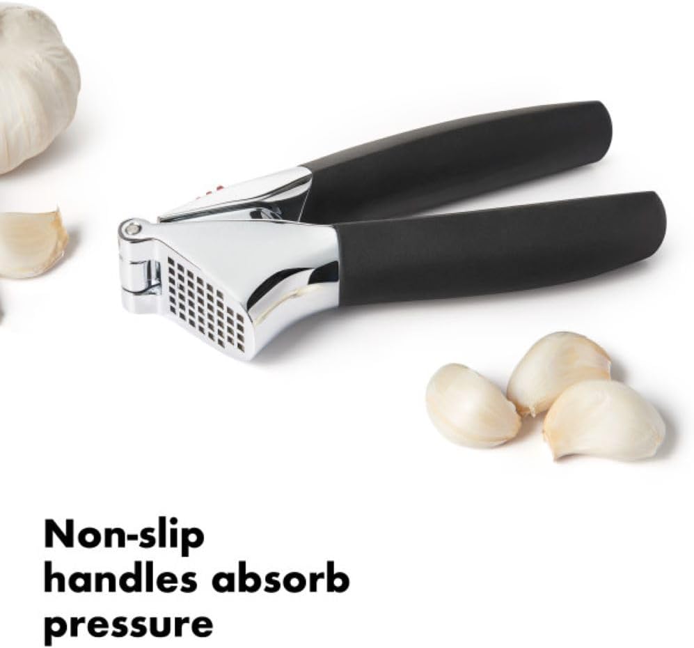 Good Grips Heavy Duty Garlic Press, Die-Cast Zinc, Black
