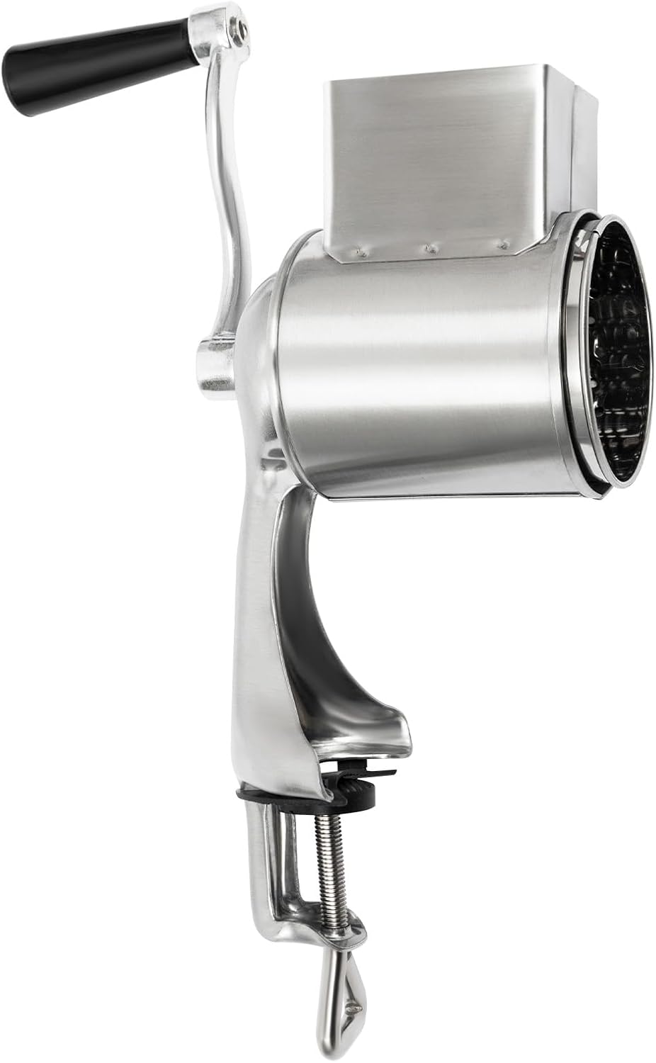 Rotary Cheese Grater, Cheese Grater Hand Crank with 5 Drum Blades, Round Mandoline Slicer Vegetable Slicer Walnuts Grinder for Potato, Carrot, Nuts