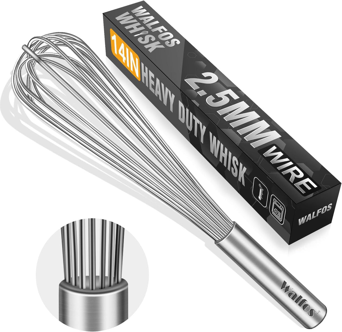 Whisk,7+9+11in Silicone whisk, BPA free Whisks for Cooking Non Scratch. Heat Resistant(480°F) Wisk. Perfect for Blending, Mixing, Beating etc.Dishwasher Safe.Set of 3 (Colorful)