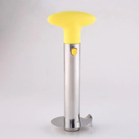 pineapple stainless steel multifunctional peeler & corer yellow