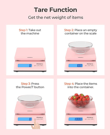 Shipping Scale, 66lb/0.1oz Accurate Digital Postal Scale Pink