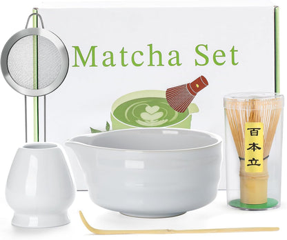 5-Piece Matcha Whisk Set, Green
