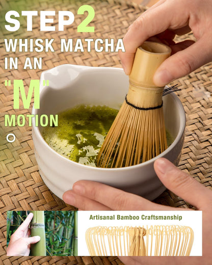 5-Piece Matcha Whisk Set, Green