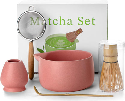 5-Piece Matcha Whisk Set, Green