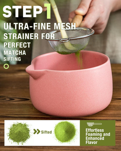 5-Piece Matcha Whisk Set, Green