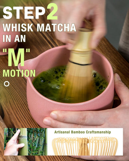 5-Piece Matcha Whisk Set, Green