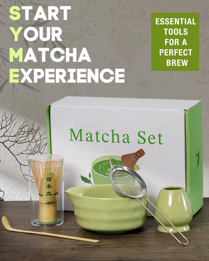 5-Piece Matcha Whisk Set, Green