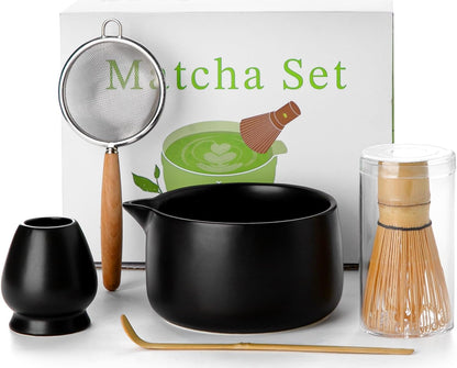 5-Piece Matcha Whisk Set, Green