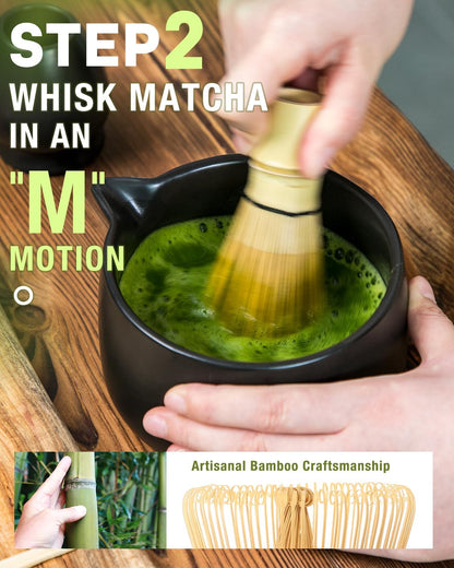 5-Piece Matcha Whisk Set, Green