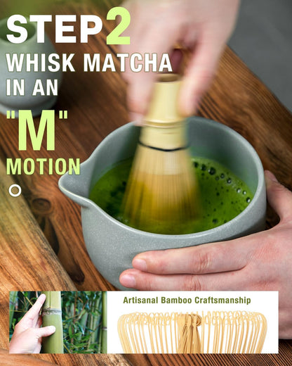 5-Piece Matcha Whisk Set, Green