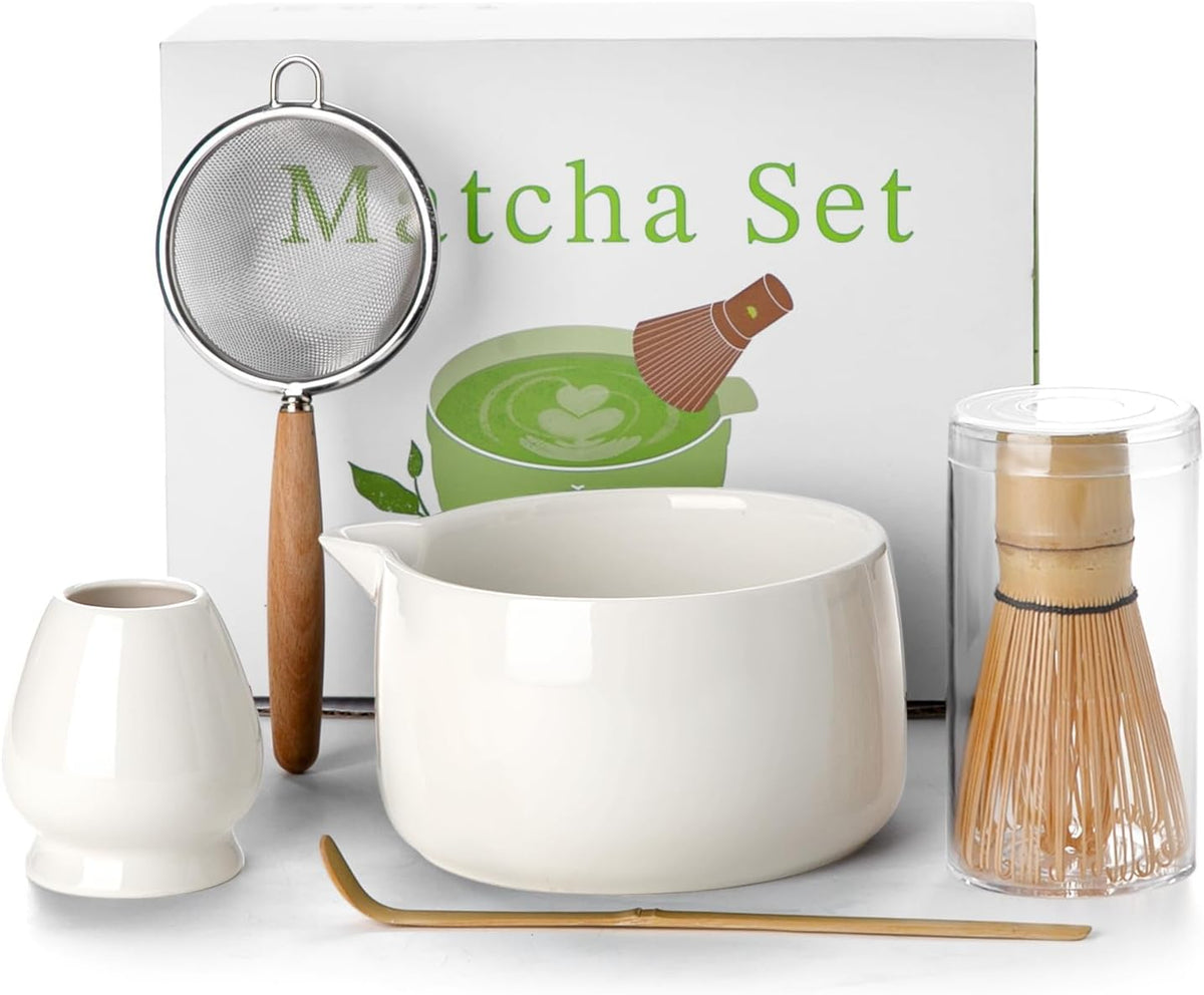 5-Piece Matcha Whisk Set, Green