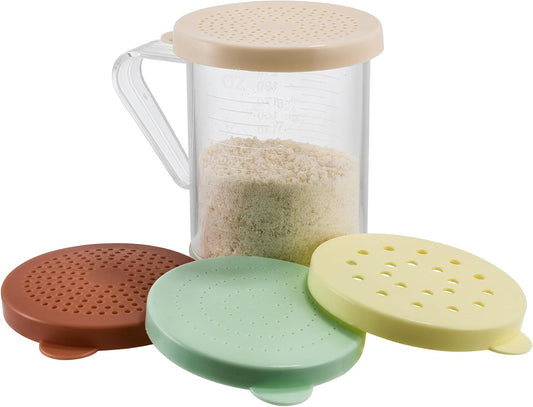 Dredge with snap on Lids, Clear