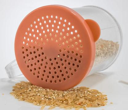 Dredge with snap on Lids, Clear
