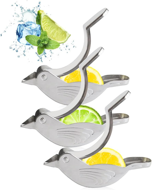 3pcs Lemon Juicer, Manual Lemon Squeezer Portable Lime Juicer, Bird Shape Hand Press Juicer for Orange Lime Pomegranate (3pcs)