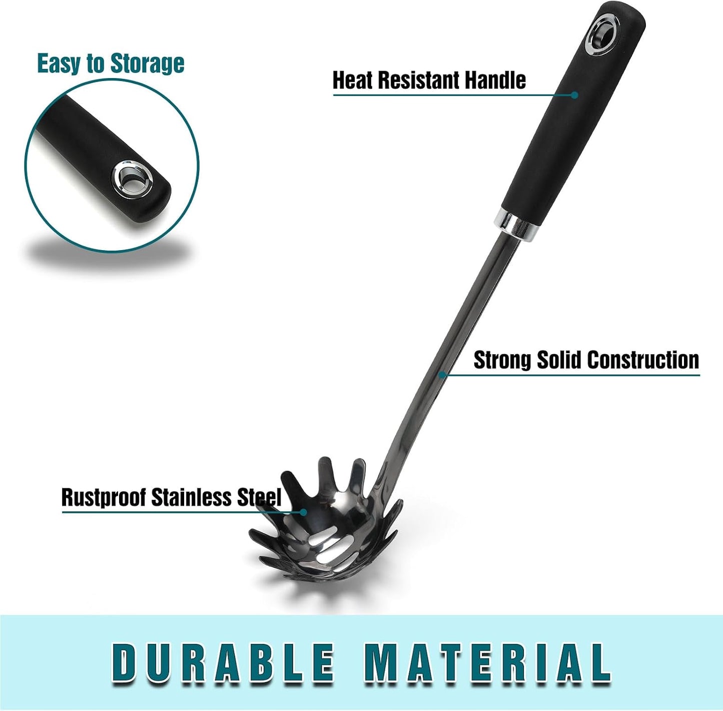 Stainless Steel Slotted Turner Spatula, Metal Spatula for Cast Iron & Stainless Steel Pans, Thin Edge Kitchen Turner for Eggs, Pancakes, Burgers, Dishwasher Safe