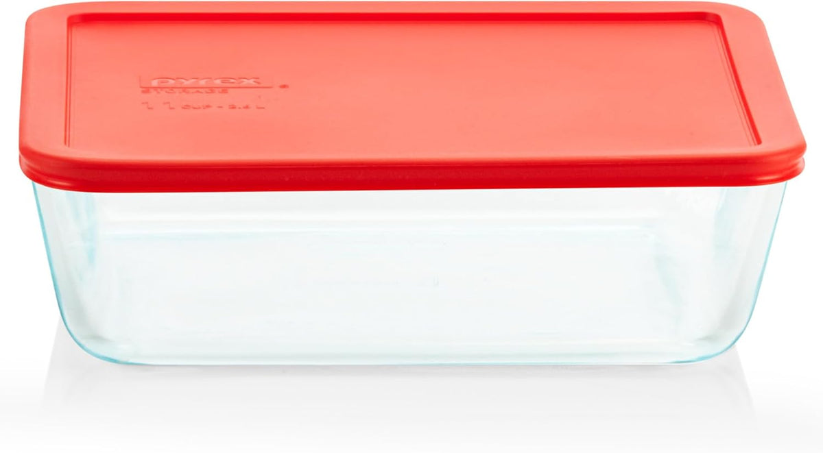 Simply Store 11 Cup Glass Food Storage Container, BPA-Free Lid