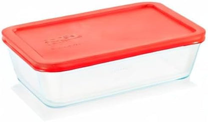 Simply Store 11 Cup Glass Food Storage Container, BPA-Free Lid