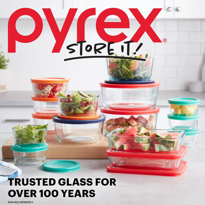 Simply Store 11 Cup Glass Food Storage Container, BPA-Free Lid