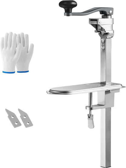 Commercial Can Opener Heavy Duty,27.5” Manual Can Opener for Large Cans Up to 17.7”, Tabletop Industrial Can Opener with Replaceable Blade for Restaurants, Bars, Canteens
