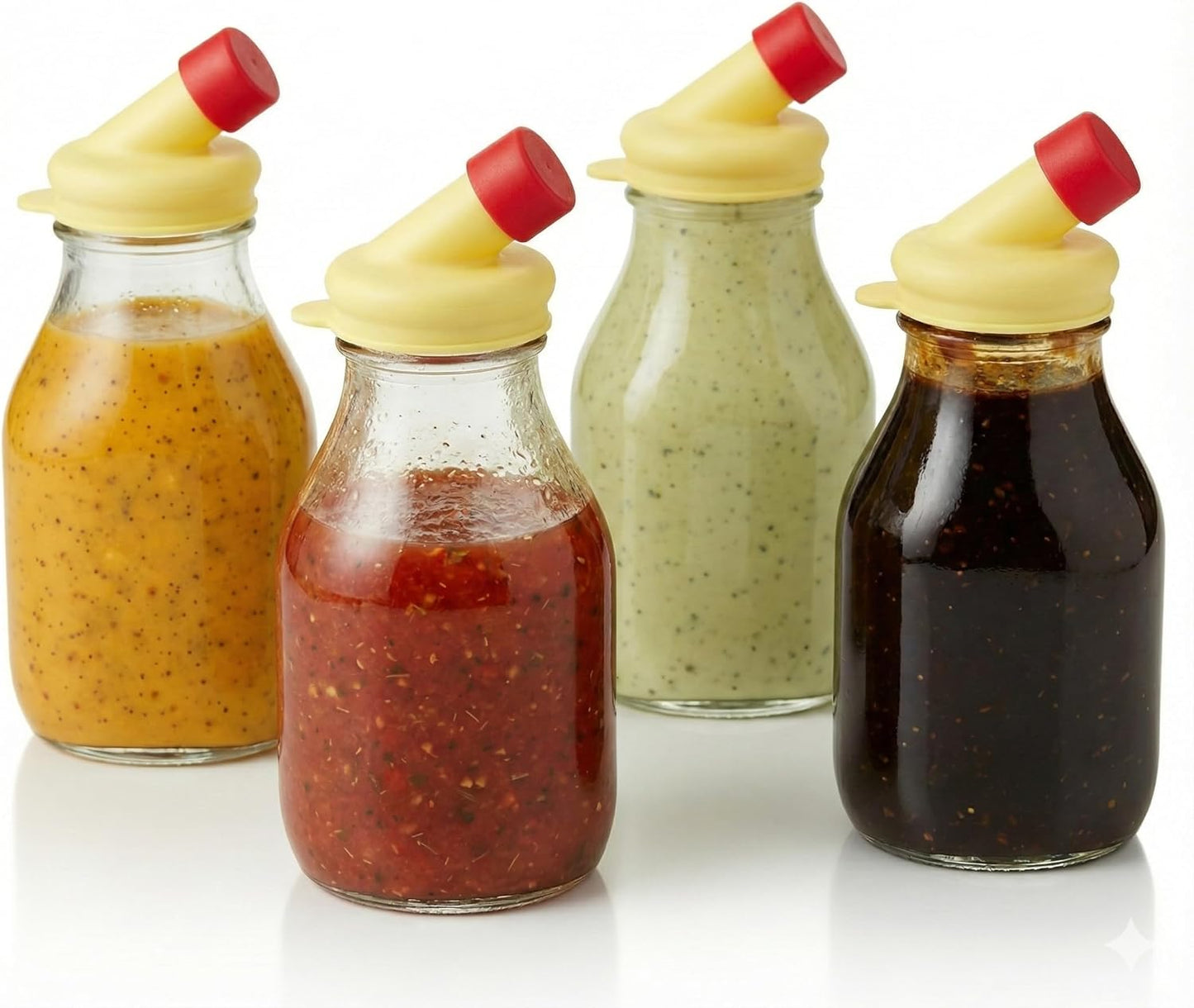 16oz Salad Dressing Shaker Bottle – Glass Bottle Salad Dressing Dispenser Container with Tamper-Proof Lid – Salad Dressing Container - 1 Pack
