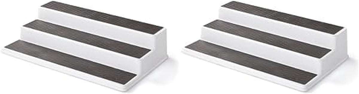 3-Tier Cabinet Spice Rack Organizer, 10 Inch Tiered Shelf Riser for Kitchen Cabinets, Pantry, and Countertop - Holds Spices, Seasonings, Oils, and Condiments