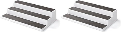 3-Tier Cabinet Spice Rack Organizer, 10 Inch Tiered Shelf Riser for Kitchen Cabinets, Pantry, and Countertop - Holds Spices, Seasonings, Oils, and Condiments
