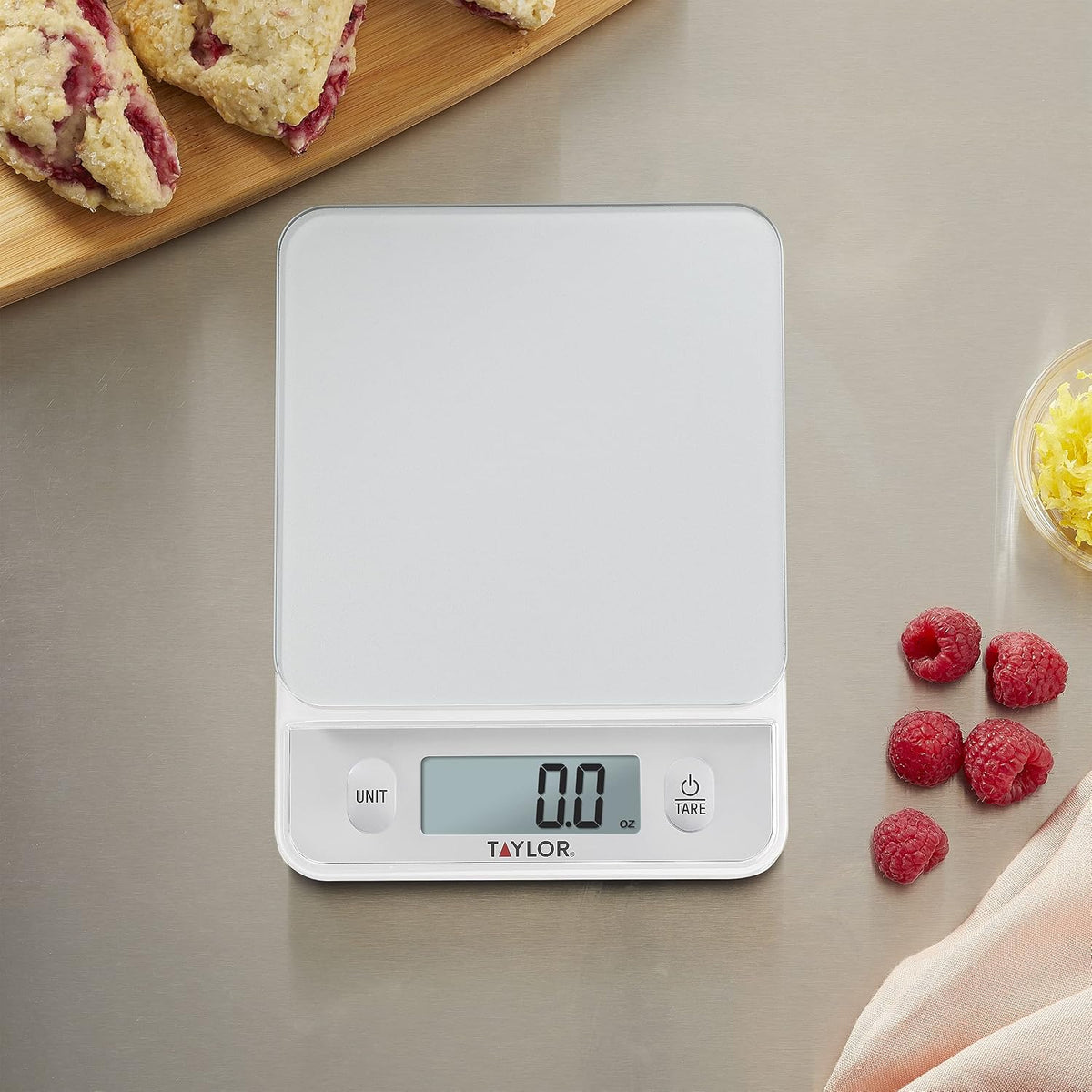 Digital Kitchen Food Scale with Silver Top - 11 lb Max Capacity