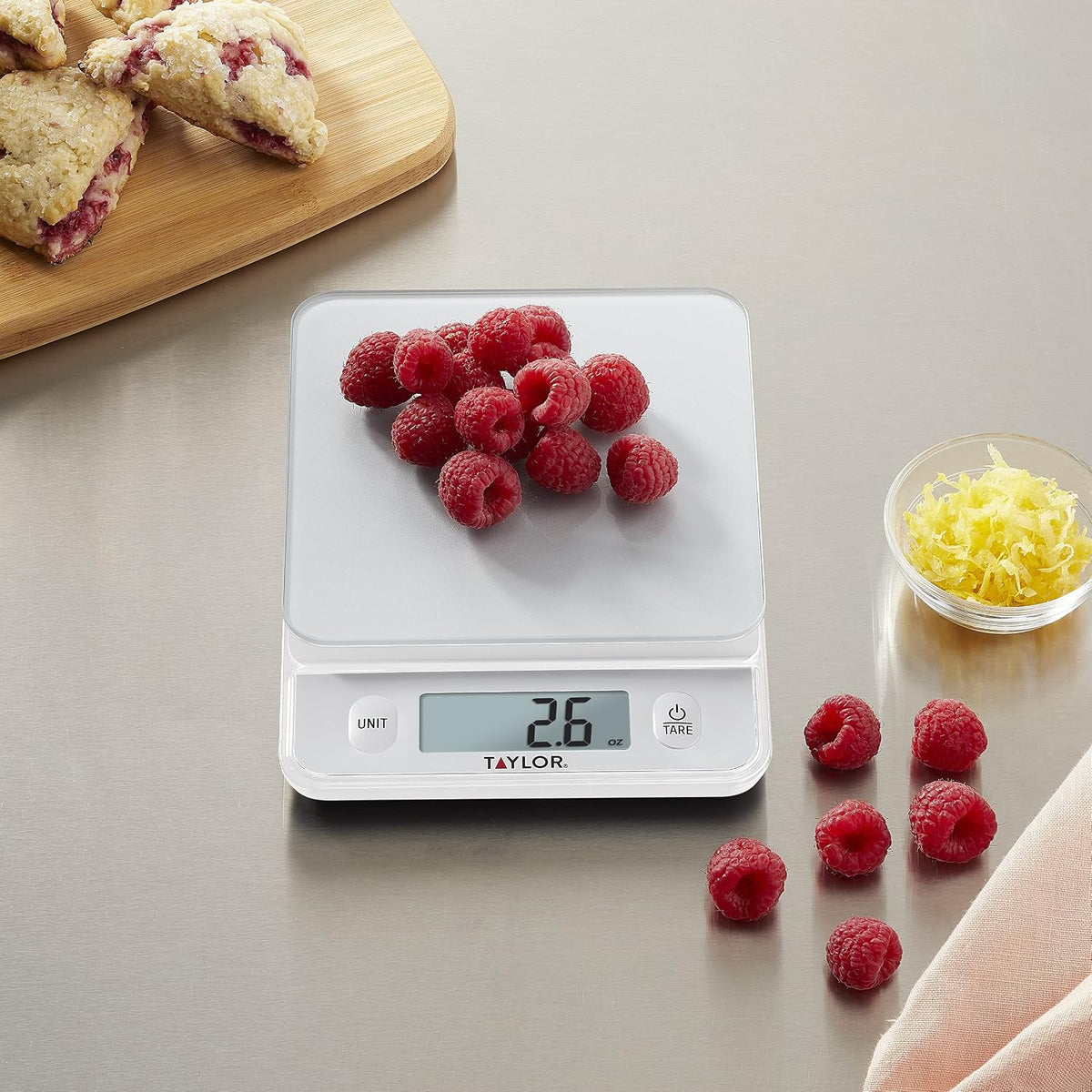 Digital Kitchen Food Scale with Silver Top - 11 lb Max Capacity