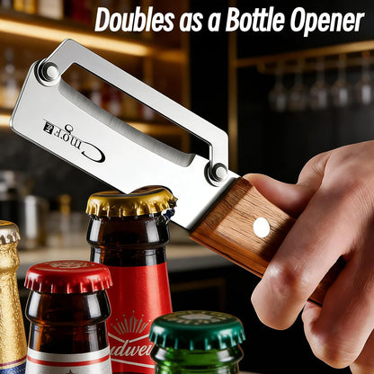 Vegetable Peeler, Stainless Steel Wooden Handle for Potato, Apple