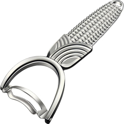 Vegetable Peeler, Stainless Steel Wooden Handle for Potato, Apple