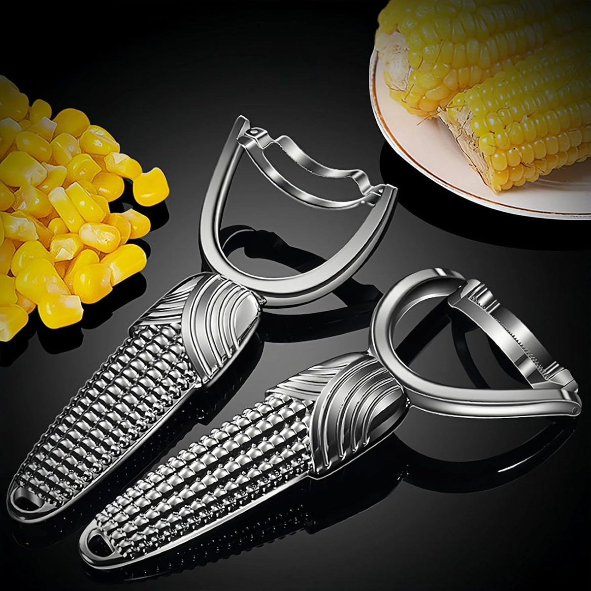 Vegetable Peeler, Stainless Steel Wooden Handle for Potato, Apple