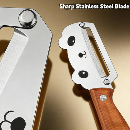 Vegetable Peeler, Stainless Steel Wooden Handle for Potato, Apple